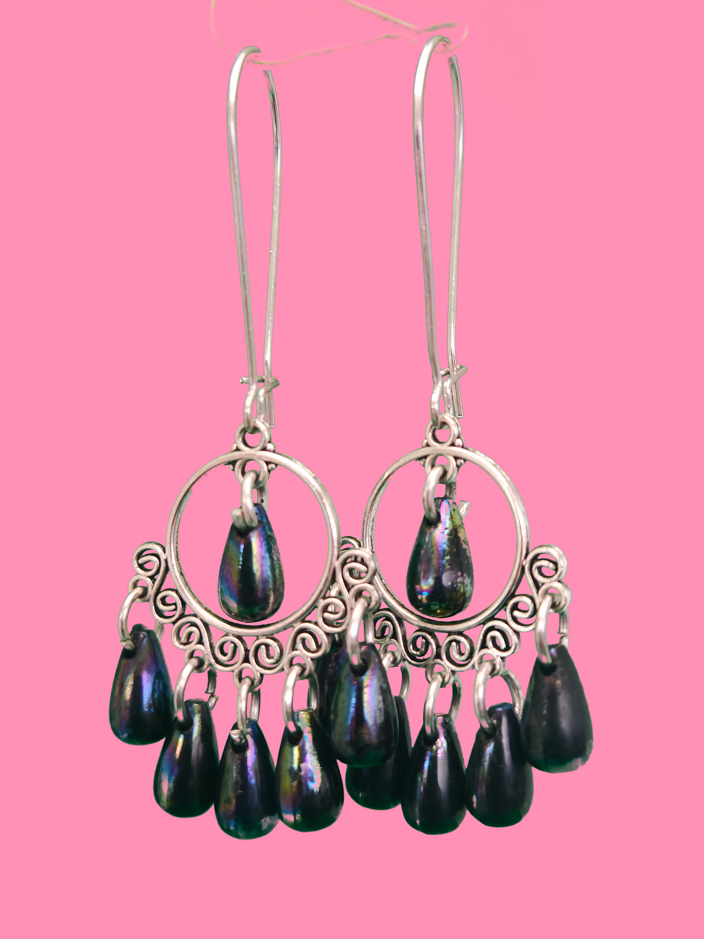 Moonlit Chandelier – Statement Earrings