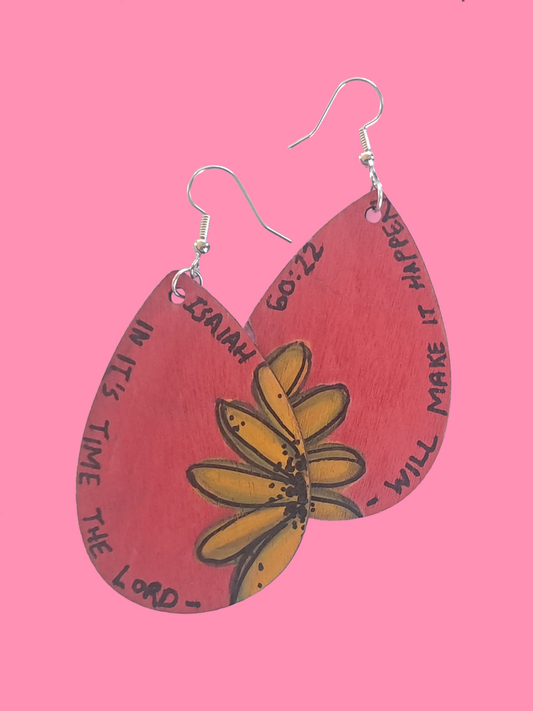 Golden Faith Teardrop Hypoallergenic Earrings