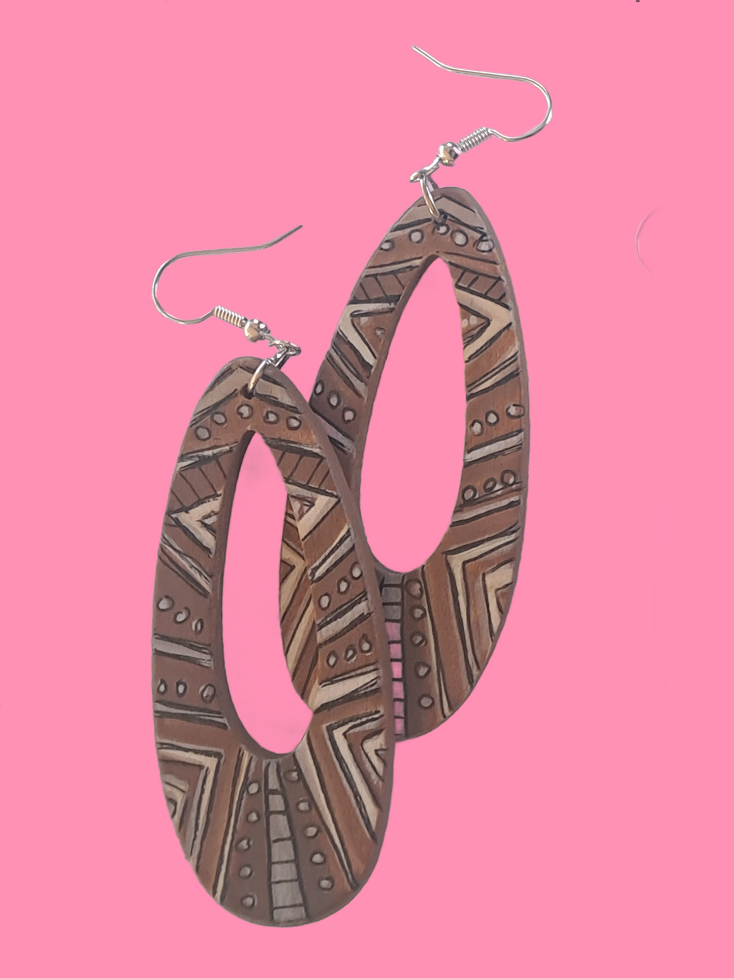 Sahara Echo Oval Earrings