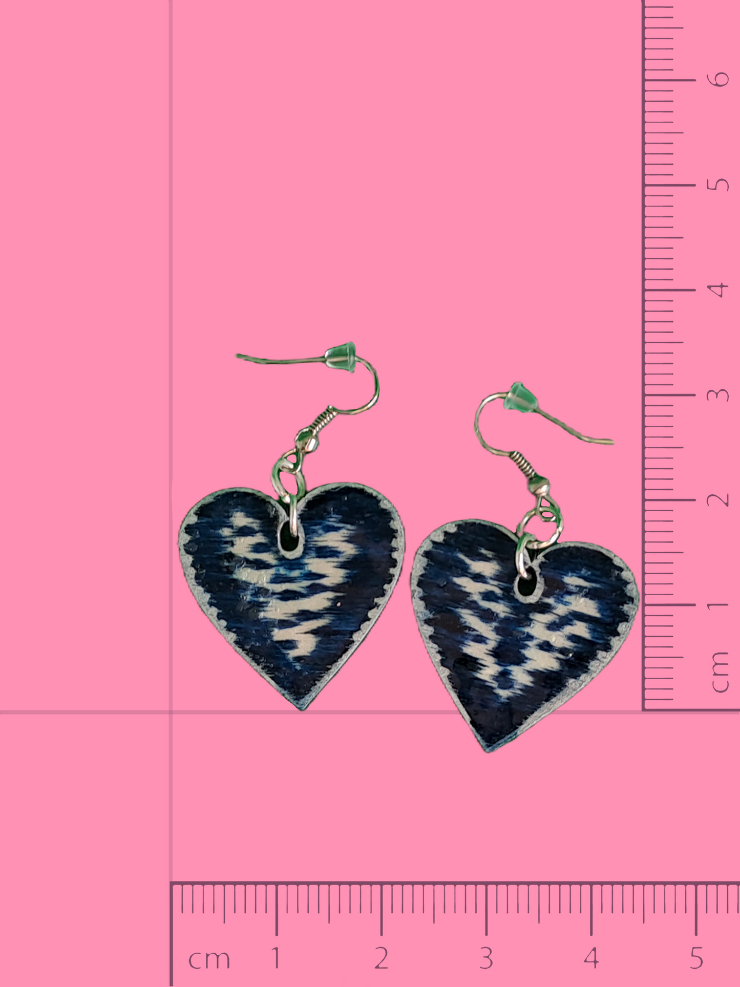 Midnight Mirage Heart Earrings