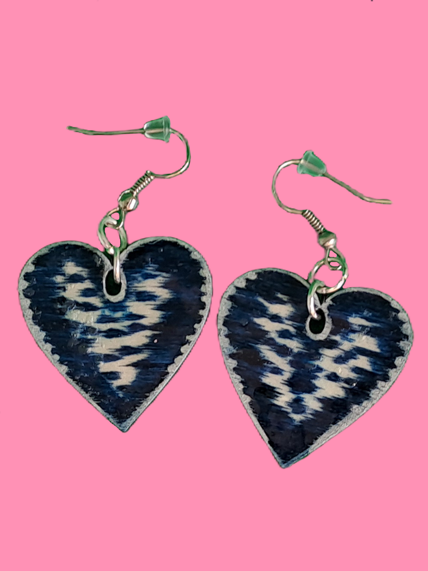 Midnight Mirage Heart Earrings