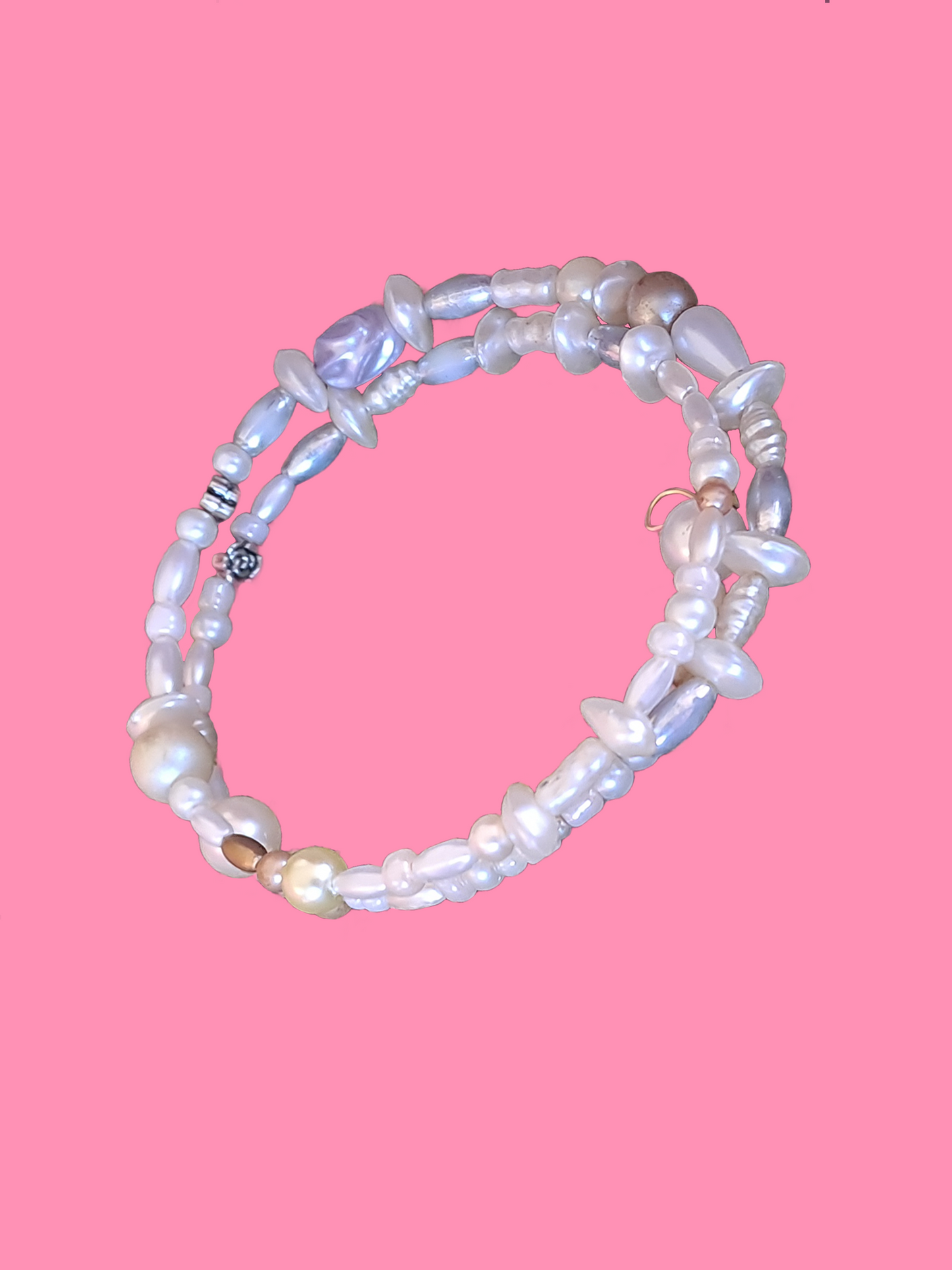 Moonlit Tide Coil Bracelet